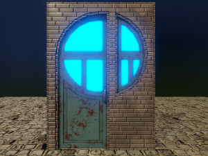 unique door 3Dモデル