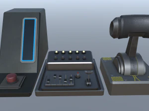 sci fi buttons levers and gears vol 1 3D Model