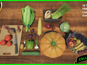 fruits and vegetables 3D Model