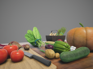 fruits and vegetables 3D मॉडल