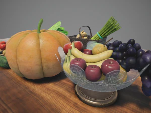 fruits and vegetables 3D Model