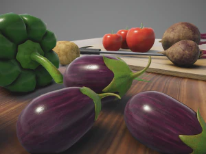 fruits and vegetables 3D Model