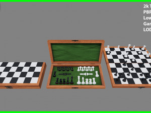 chess board foldable 3D Model