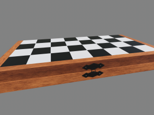 chess board foldable Modello 3D