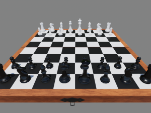 chess board foldable Modello 3D
