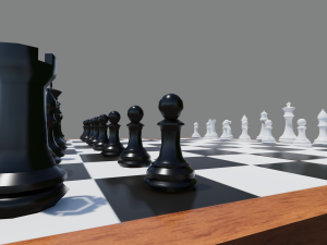 chess board foldable Modello 3D