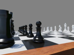 chess board foldable 3D Model