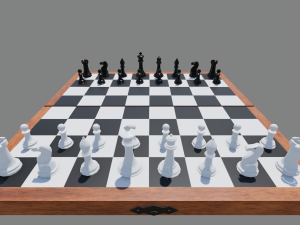 chess board foldable Modello 3D