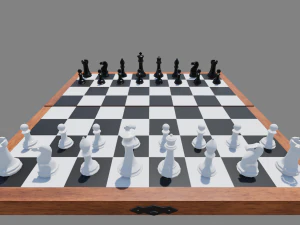 chess board foldable 3D Model