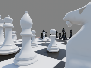 chess board foldable Modello 3D