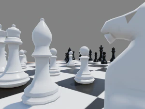 chess board foldable 3D Model