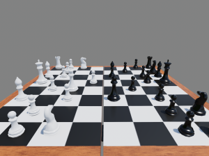chess board foldable Modello 3D
