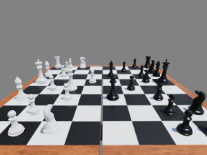 chess board foldable 3D Model