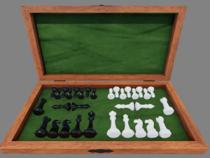 chess board foldable 3D Model
