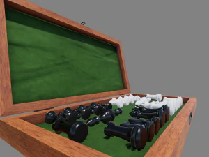 chess board foldable 3D Model