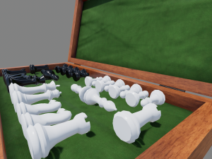 chess board foldable Modello 3D