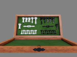 chess board foldable 3D Model