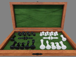 chess board foldable 3D Model