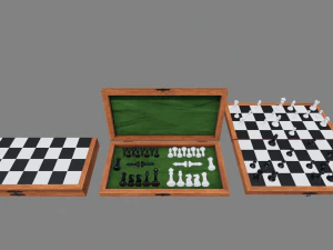 chess board foldable 3D Model