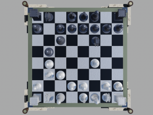 chess board gladiator 3D Model