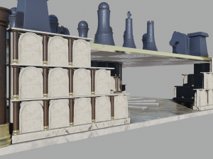 chess board gladiator 3D Model