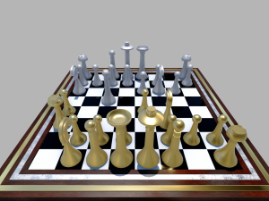 chess board simple 3D Model