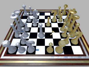 chess board simple 3D Model