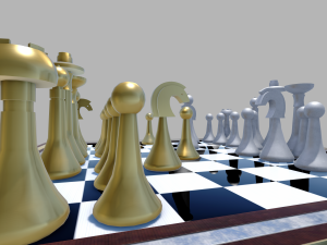 chess board simple 3D Model