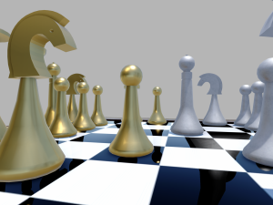 chess board simple 3D Model