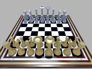 chess board simple 3D Model