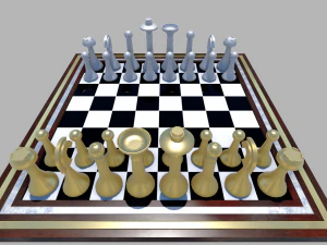 chess board simple 3D Model