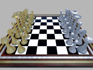 chess board simple 3D Model