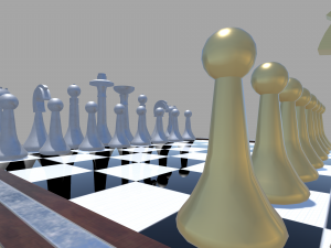 chess board simple 3D Model