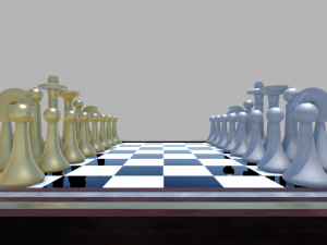 chess board simple 3D Model