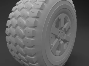 carrinho de rodas modelo 3d high poly Modelo 3D