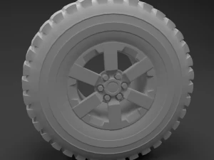 wheel troller high poly 3dmodel 3D Model