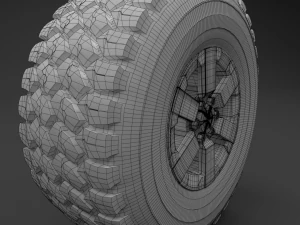 wheel troller high poly 3dmodel 3D Model