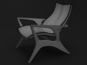 chair modern 3D मॉडल
