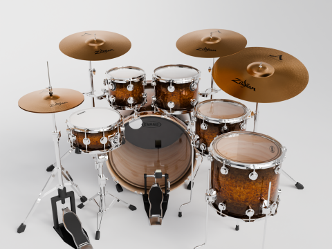 Drum Kit DW 3D 모델