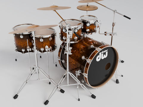 Drum Kit DW 3D 모델
