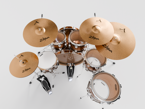 Drum Kit DW 3D 모델