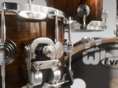 Drum Kit DW 3D 모델