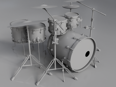Drum Kit DW 3D 모델