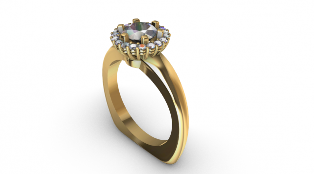 beautifull ring Modelo 3D .c4d .max .obj .3ds .fbx .stl .blend 