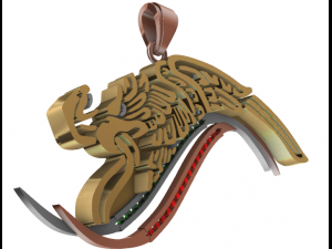 eagle mexico 3D 模型