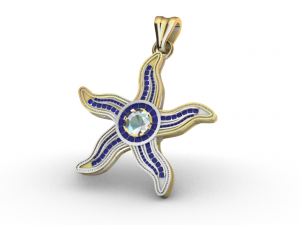 starfish pendant 3D Модель