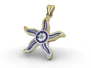 starfish pendant 3D Model