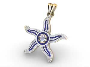 starfish pendant 3D Модель