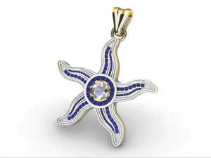 starfish pendant 3D Model