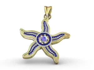 starfish pendant 3D Model